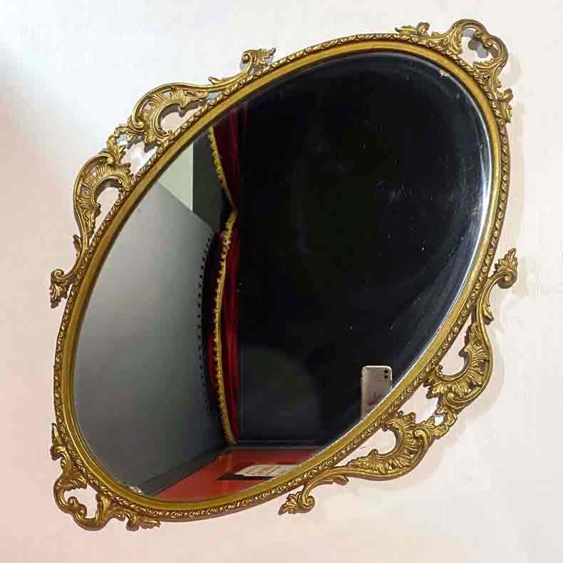 MIRROR, Ornate Gold - Oval 60 x 85cm